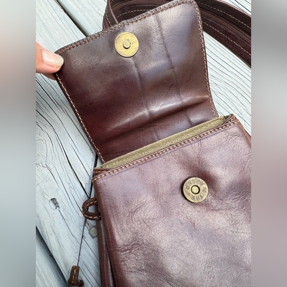 The Trend Leather Backpack Purse Crossbody Convertible Vintage Brown Small - Picture 7 of 12